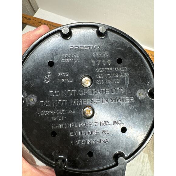 Presto Vintage Style Stainless Steel 12-Cup Coffee Maker Model 0281105 - Picture 5 of 5